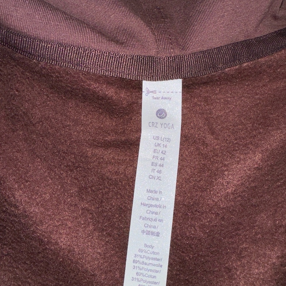 CRZ Yoga women’s half zip hoodie size small color taupe - Picture 4 of 5